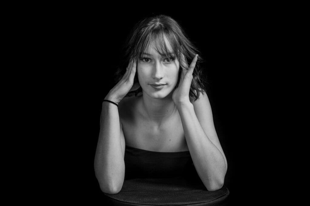 Photographie en studio à Tours sur fond noir