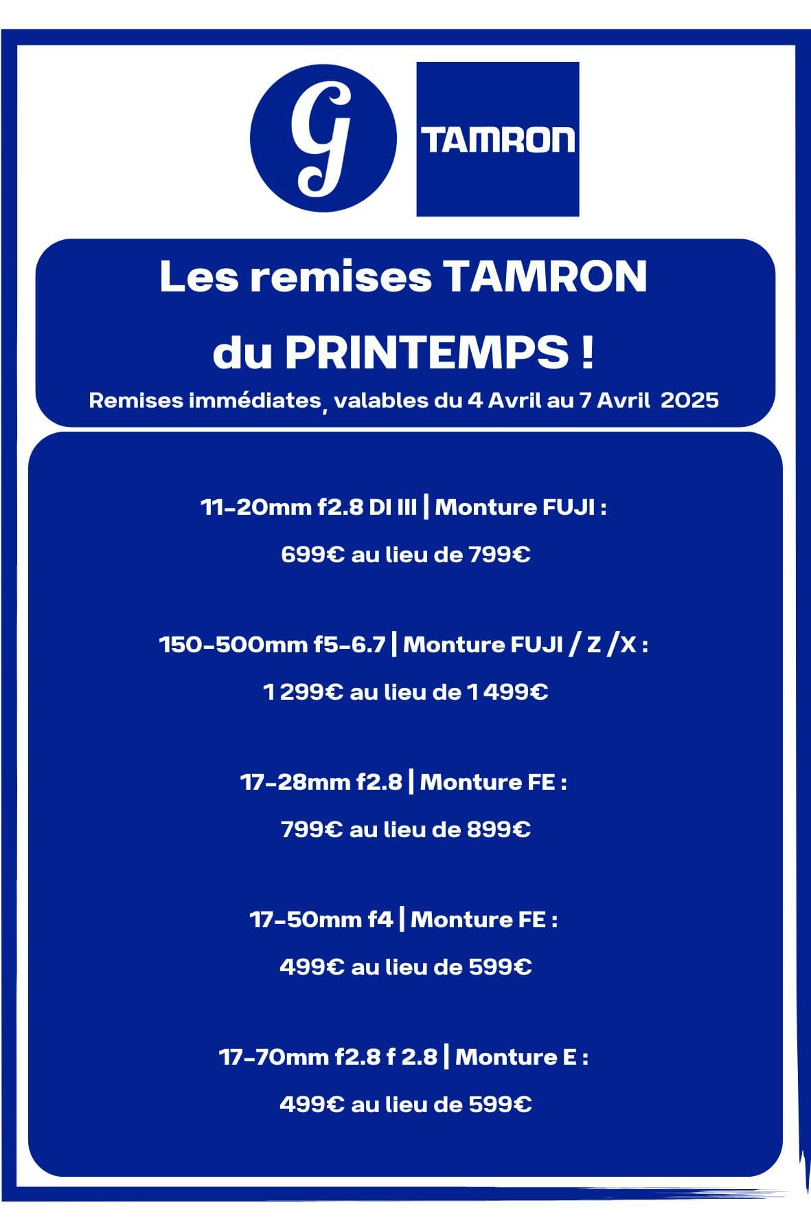 Remises TARMON chez Germain Photo Tours