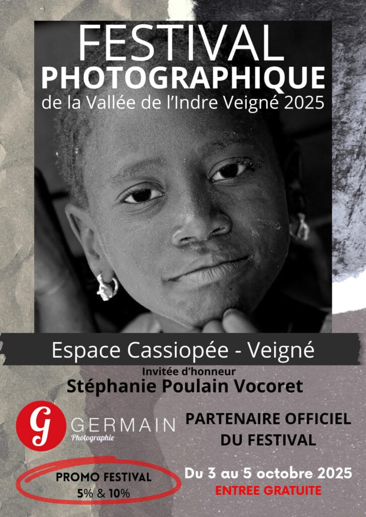 Le magasin Germain photographie a le plaisir de vous annoncer sa présence au festival photo de Veigné ! Venez tester une impressionnante sélection de matériel !